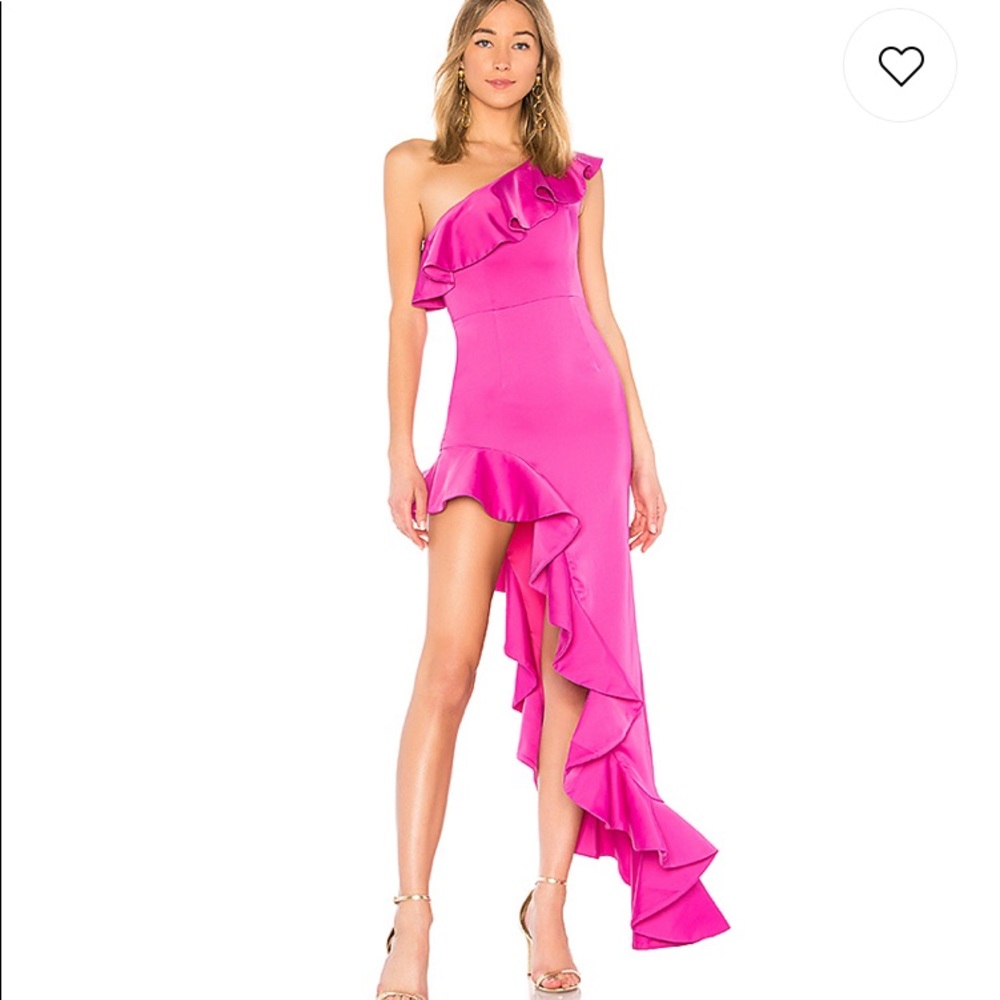 LONG HOT PINK DRESS
